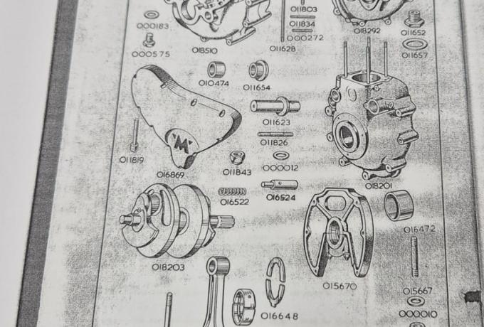 Matchless Super Clubman G9 Spares List 1952