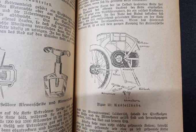 Das moderne Motorrad. seine Konstruktion und Behandlung. 1926