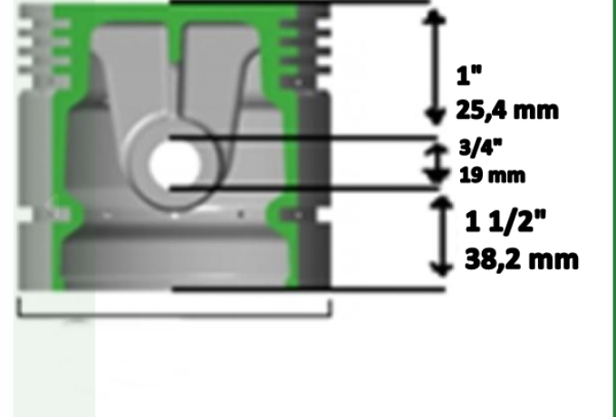 BSA 500cc Piston +030 1934-36