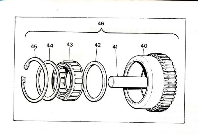 Triumph Sprag Assy c/w int Timing Gear Assy