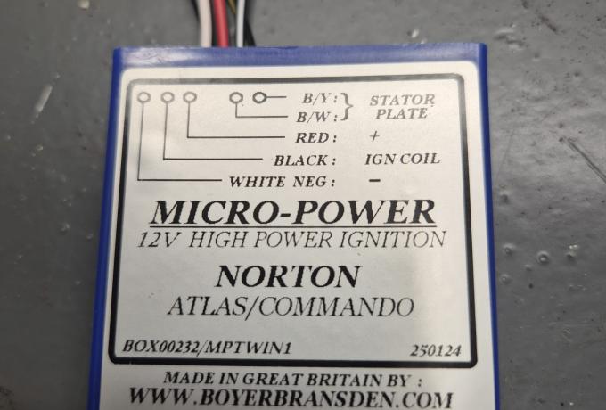 Boyer Micro Power Electronic Ignition Commando/Atlas 12V.  Micro-Power.