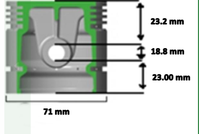 Piston 71mm