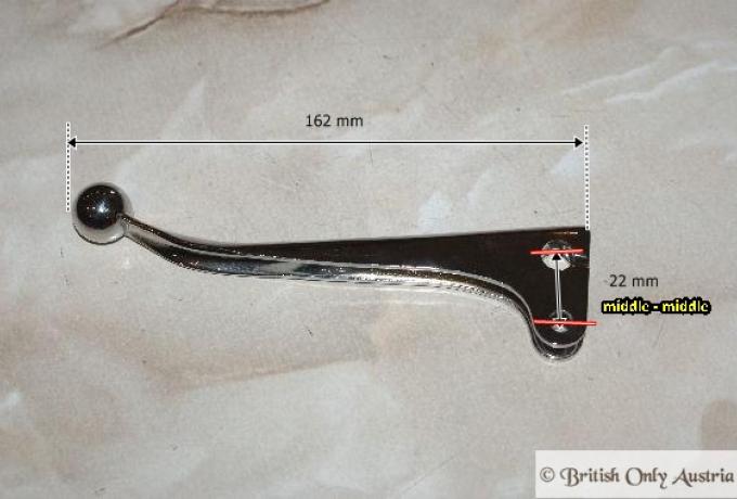 BSA/Triumph Kupplungshebel mit Kugelende 7/8" 22mm