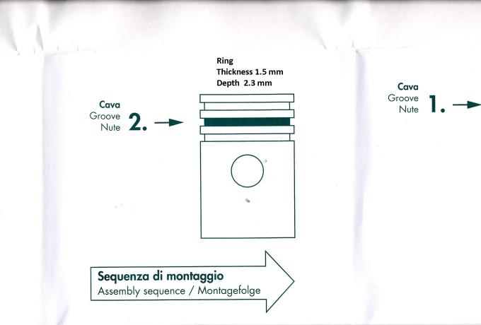 Triumph T20 Piston Rings +040. Tiger Cub.