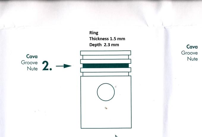 Triumph Kolbenring Set T20 200ccm 1953 -050. Hepolite