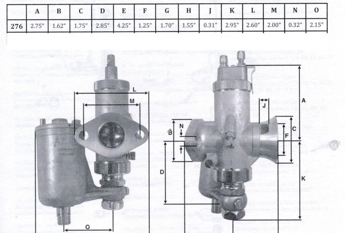 Amal  Vergaser Norton ES2 1 1/16" 