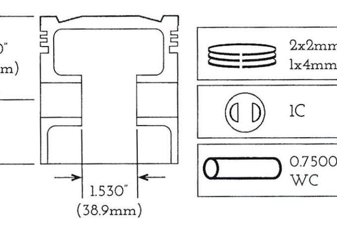 BSA 500cc JP Piston +040 1927-32
