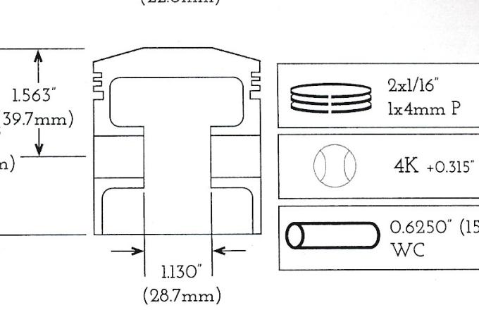 Vellocette MAC Kolben 350cc JP. +020