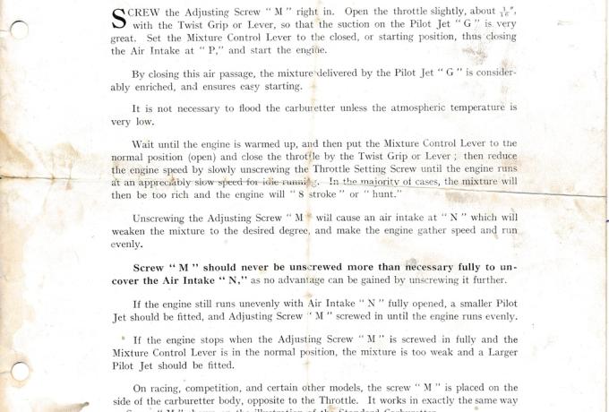 The Bowden Carburettor - Its principle and Working described