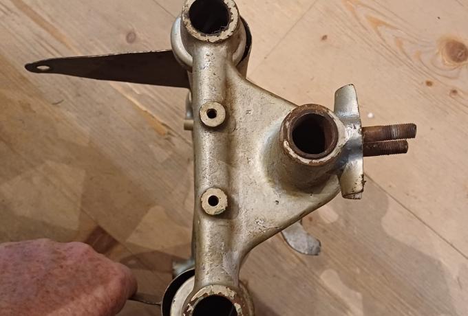 AJS/Matchless G3L Fork crown. Head Stem. Handlebar Lug used