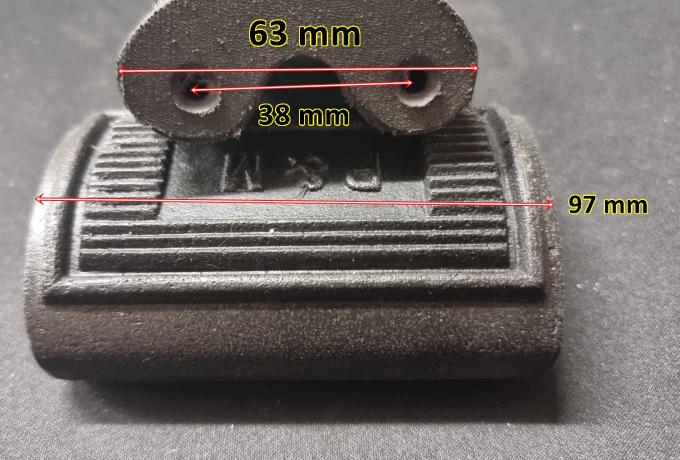 Panther / P&M Footrest Pedal Rubbers /Pair