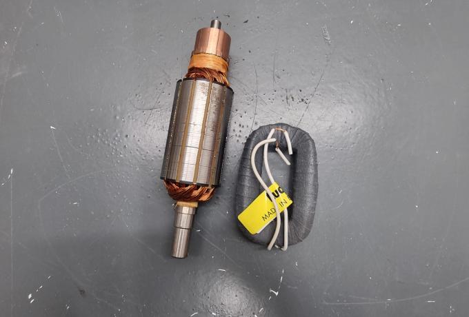 AMC. Norton. Triumph 12V Dynamo Armature Lucas Repl. and Dynamo. Field Coil 12V