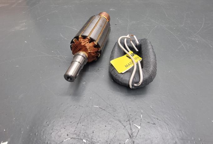 AMC. Norton. Triumph 12V Dynamo Armature Lucas Repl. and Dynamo. Field Coil 12V