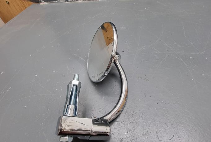 Mirror 7/8" Round. Chrome Bar End
