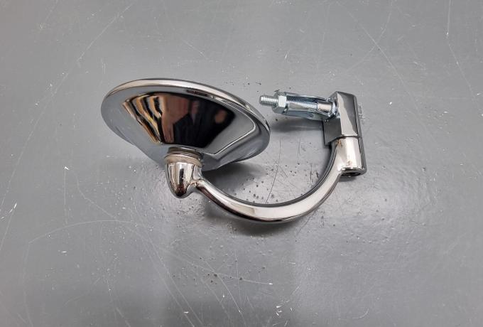 Mirror 7/8" Round. Chrome Bar End