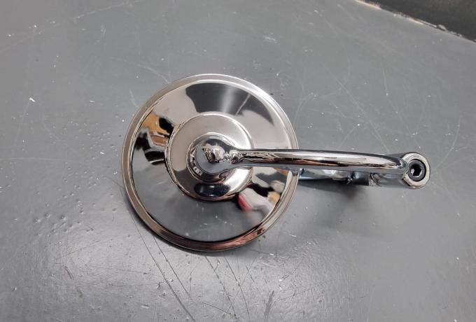 Mirror 7/8" Round. Chrome Bar End