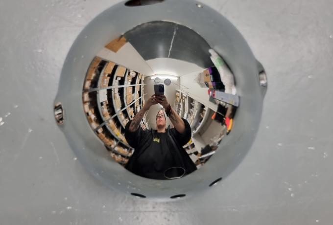 Triumph T140 Headlight Shell / Lucas Replica 7" with Rim used