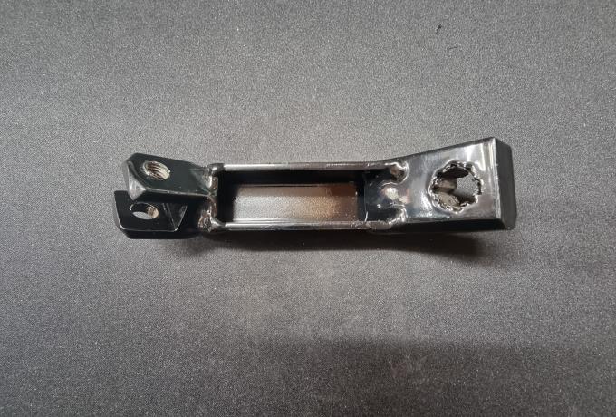 Velocette Endurance. Scrambler Footrest Hanger Folding LHS