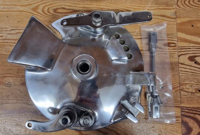 Velocette Front Brake Assy. Stainless Fittings