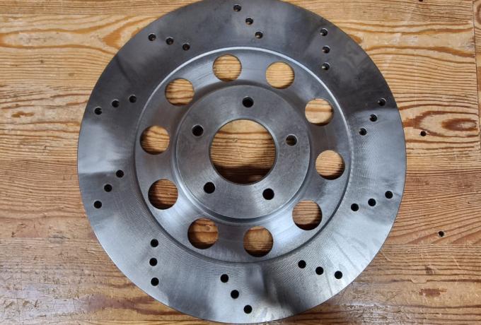Norton Commando Brake Disc Front. Lightened Drill Pattern LHS