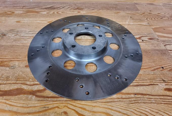 Norton Commando Brake Disc Front. Lightened Drill Pattern LHS