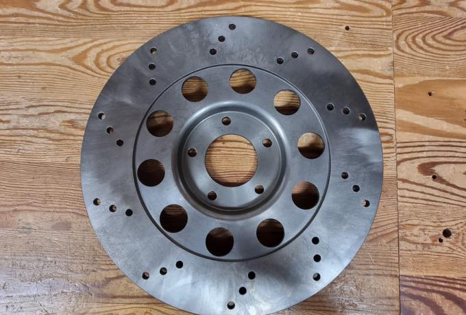 Norton Commando Brake Disc Front. Lightened Drill Pattern LHS
