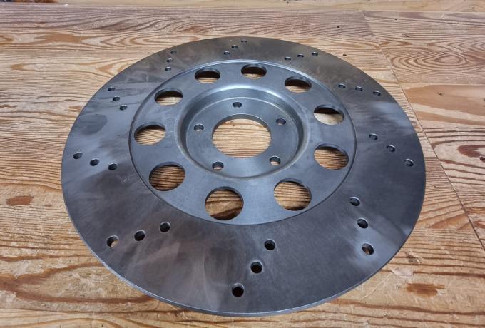 Norton Commando Brake Disc Front. Lightened Drill Pattern LHS