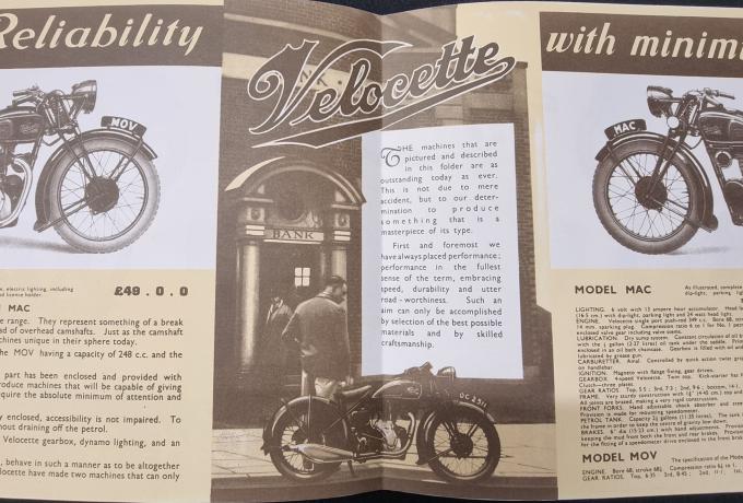 Velocette Sales Brochure 1936