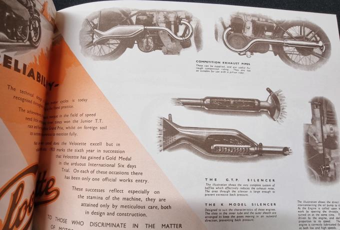 Velocette Sales Brochure 1933