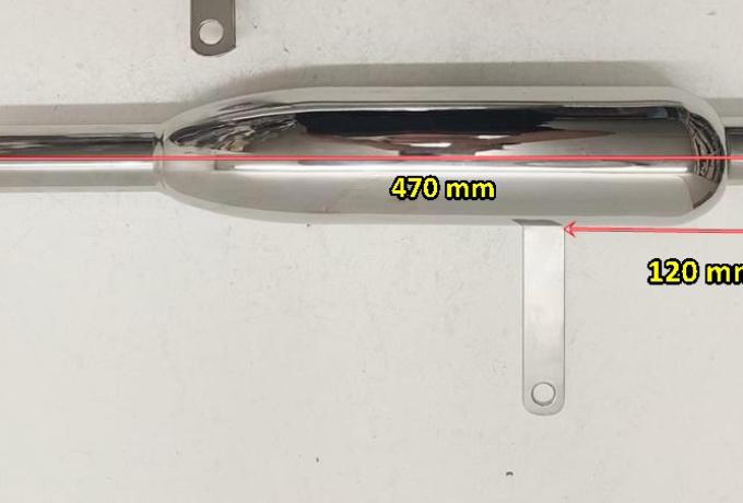 Triumph High Level Silencer Pair 1 3/8"