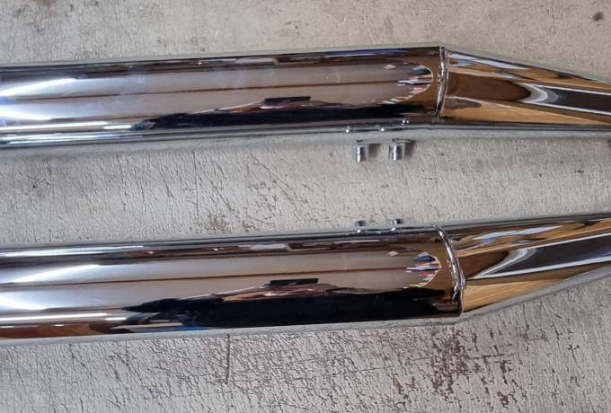 Triumph T160 Trident Silencer Pair 1 3/8".  