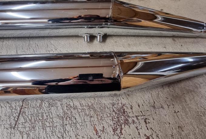 Triumph T160 Trident Silencer Pair 1 3/8".  
