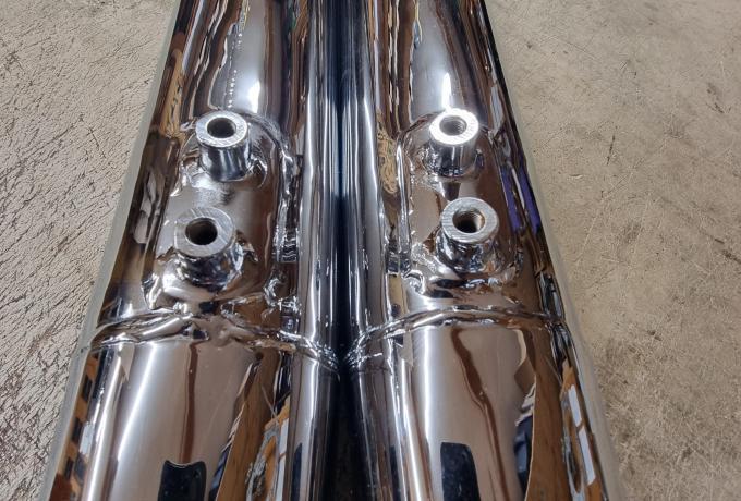 Triumph T160 Trident Silencer Pair 1 3/8".  