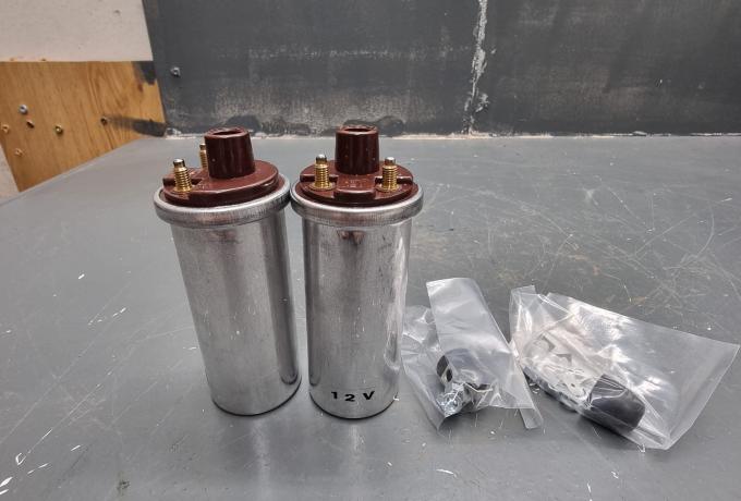 Ignition Coil Pair 12V. Lucas Replica. 