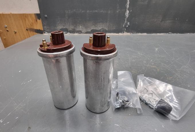 Ignition Coil Pair 12V. Lucas Replica. 