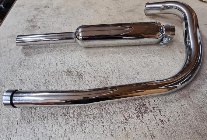 Sunbeam Crossover Exhaust Pipe and Silencer Set. 1 3/4"