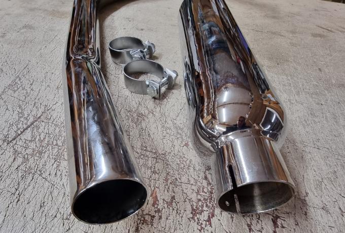 Sunbeam Crossover Exhaust Pipe and Silencer Set. 1 3/4"