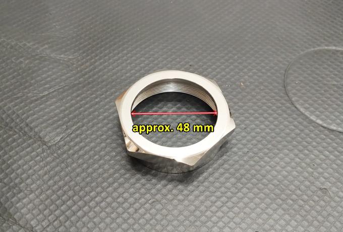 JAP J.A.P./Zenith/Brough Superior Exhaust Nut. Nickel. 500cc. 1000 cc.