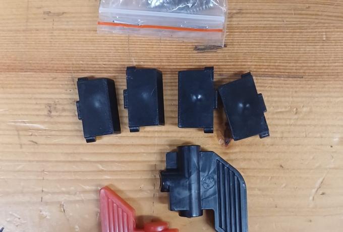 Console Switch Repari Kit 1971-72 black buttons and red lever