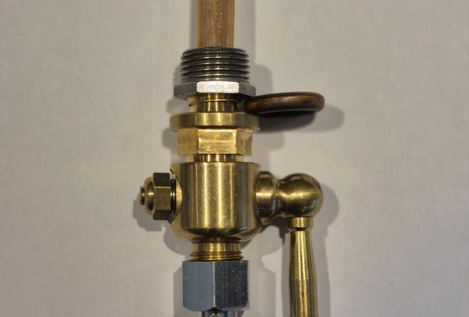 Petrol Tap 1/4" x 1/4" BSP. Adapter 3/8". Washers/Set. BSA