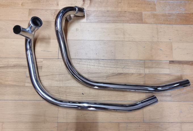Norton Commando. MK11A. Exhaust Pipes Pair. Balanced. 