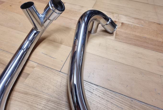 Norton Commando. MK11A. Exhaust Pipes Pair. Balanced. 