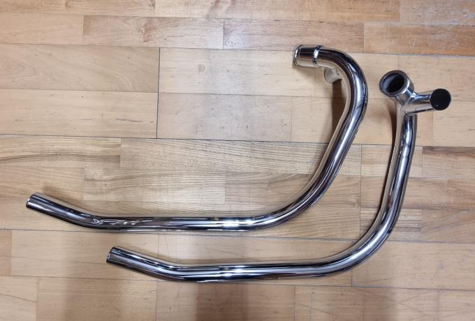 Norton Commando. MK11A. Exhaust Pipes Pair. Balanced. 