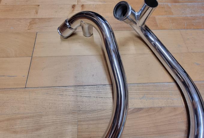 Norton Commando. MK11A. Exhaust Pipes Pair. Balanced. 