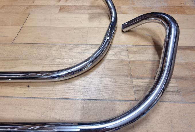 Triumph T100R. Exhaust Pipes Pair. Push In. 1972. 1 1/8"