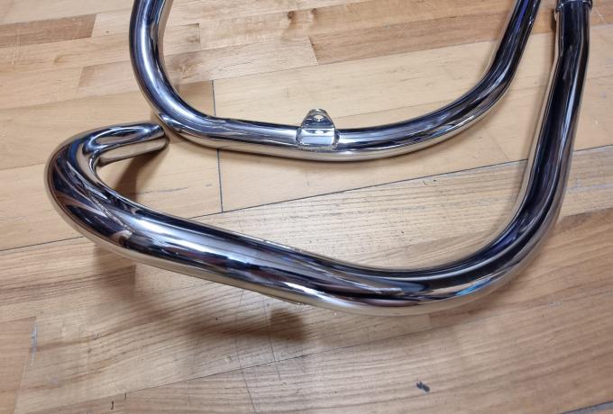 Triumph T100R. Exhaust Pipes Pair. Push In. 1972. 1 1/8"
