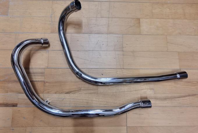 Triumph T100. TR5. Exhaust Pipes Pair. 1958-1959