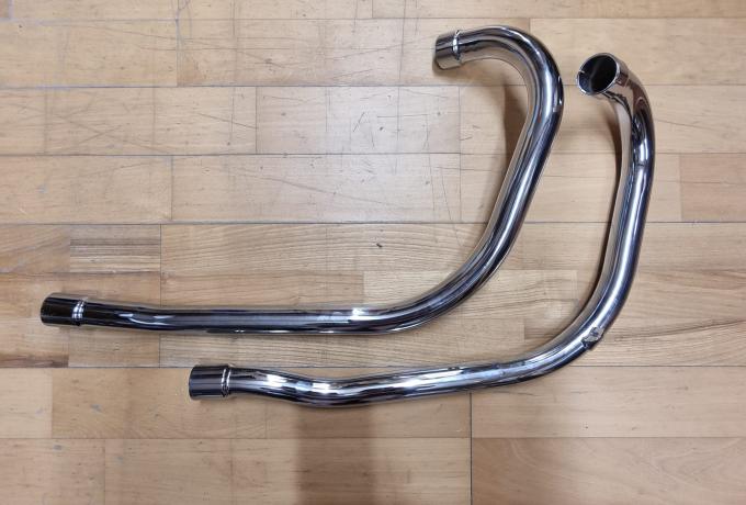 Triumph T100. TR5. Exhaust Pipes Pair. 1958-1959