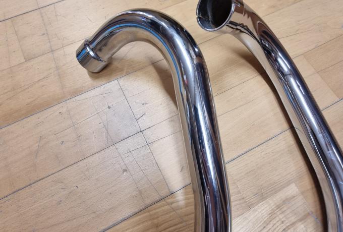 Triumph T100. TR5. Exhaust Pipes Pair. 1958-1959