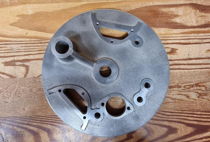 Vincent Brake Plate Light Alloy. Speedo Drive. 